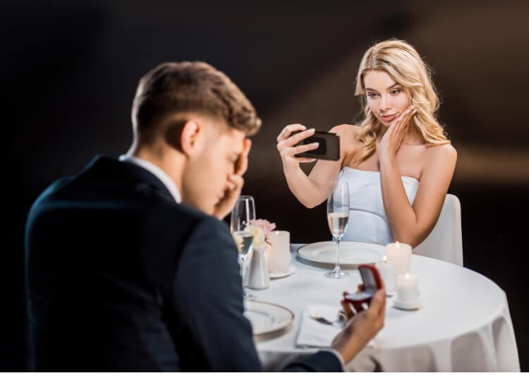 man hides his wedding ring